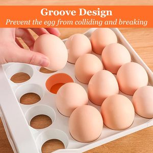 Practical Family <b>Egg</b> Storage Box Wholesale Household Double <b>Egg</b> Storage Rack in Kitchen - Product Image 4