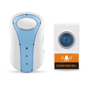 Mini timbre inalámbrico a prueba de agua que opera botones remotos diferentes tonos 38 melodías sonido LED Flash timbre de puerta inalámbrico - Product Image 4