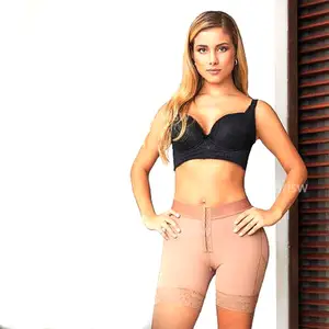 Corto Amaite tela suave Spandex mujeres adelgazamiento cintura alta Control de barriga levantador de glúteos Shaper sin costuras mujeres mono cintura alta