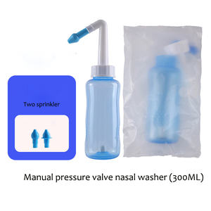 Valve automatique/manuelle bouteille de rinçage nasal irrigateur nasal nez <span class=keywords><strong>seringue</strong></span> laveuse nez nettoyage soin pour <span class=keywords><strong>adulte</strong></span> et enfant infirmière quotidienne - Product Image 3