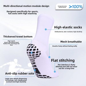 Men's Professional Football Training Socks Mid-calf Thickened Towel Bottom Shock Absorption Comfortable PVC <b>Glue</b> Non-slip High - Product Image 5