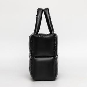 Tas Tote Berlapis Empuk Wanita Kasual, Tas Selempang Bulu Angsa, Tas Tangan Mengembang Hangat dan Lucu untuk Musim Dingin - Product Image 5