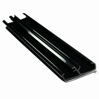 Profil d'extrusion en plastique personnalisé Porte-étiquette de prix Porte-étiquette de prix en PVC Transparent pour supermarché Bande de données pour étagère