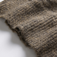 Vente en gros de service OEM Cardigan à boutons en laine mélangée marron selle pour femmes col V Boutons tortue style vintage