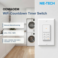 Interrupteur Minuterie Connecté WiFi 15A 120V Certifié ETL FCC Tuya Smart Life Application Gratuite Compatible Alexa Google Home Sans Hub