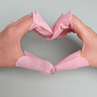 Protège-doigts jetables non tissés doux et sans peluches en forme de U pour manucure professionnelle en gros