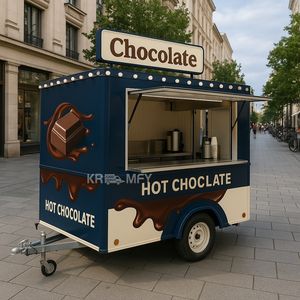 Chariot à café mobile, chariot à hot-dogs, camion de barbecue, remorque à pizza, cuisine mobile, camion de crème glacée, camion de restauration - Product Image 3