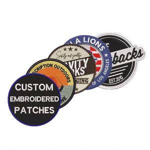 Écussons brodés personnalisés à coudre ou thermocollants de haute qualité avec logo, pour vêtements, promotion usine Chine - Product Image 2