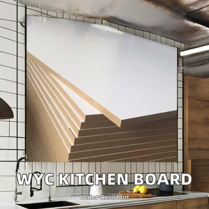 <span class=keywords><strong>WYC</strong></span> Design moderne 240*122cm armoires de cuisine revêtues de mélamine Surface brillante résistant à l'humidité panneau de fibres de densité moyenne E1 - Product Image 2
