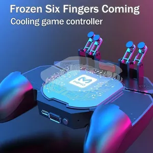 DL88 кулер для мобильного телефона с 6-пальцевым триггером Джойстик Геймпад контроллер ручка IOS для полупроводникового радиатора PUBG для мобильных игр - Product Image 3