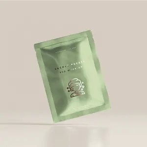 <span class=keywords><strong>Sachet</strong></span> d'échantillon cosmétique au fini mat Sac de pochette en feuille de plastique d'emballage plat scellé à 3 côtés Petit sac de paquet de soins de la peau avec impression - Product Image 1