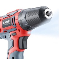 8891800 EXTOL Outils électriques à couple élevé Perceuse-visseuse sans fil