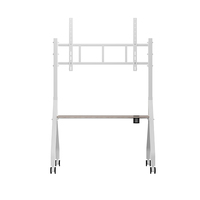Venta al por mayor soportes y carros de TV soporte de carro LED soportes de TV de madera montados en la pared para oficina hogar Hotel escuela