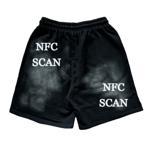 กางเกงขาสั้นลำลองคุณภาพสูง หนักแน่น ทนทาน ลายพิมพ์สเปรย์น้ำ แบบสแกน NFC ได้ สไตล์สตรีทแวร์ ฮิปฮอป วินเทจ สำหรับผู้ชาย - Product Image 3