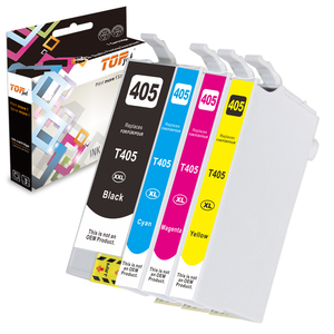 Topjet 405XL <span class=keywords><strong>405</strong></span> XL T405 T405XL <span class=keywords><strong>cartouche</strong></span> d'encre couleur Compatible pour <span class=keywords><strong>Epson</strong></span> WorkForce Pro WF-3820DWF imprimante à jet d'encre WF-3825DWF - Product Image 1