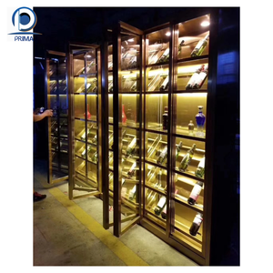 Prima Modern Glass armadio per vino in acciaio inossidabile con compressore in stile europeo e americano - Product Image 4