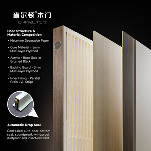 <span class=keywords><strong>Puertas</strong></span> <span class=keywords><strong>de</strong></span> Melamina Insonorizadas OEM ODM para Interiores, Diseño Moderno para Baño, Hospital, Casa <span class=keywords><strong>de</strong></span> Campo - Product Image 4