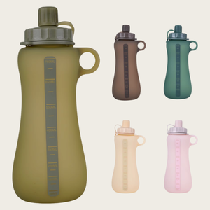 Bouteille <span class=keywords><strong>d</strong></span>'<span class=keywords><strong>eau</strong></span> de sport en silicone portable personnalisée en gros <span class=keywords><strong>eau</strong></span> bouillante <span class=keywords><strong>d</strong></span>'été réutilisable et adaptée au camping applicable - Product Image 1