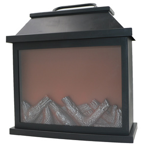 Lanterne de cheminée à flamme simulée LED, lampe décorative de table - Product Image 1