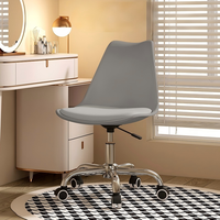 Chaise de bureau moderne en forme de coquille