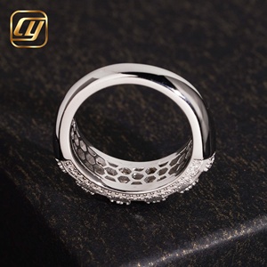 Luxury Baguette Round Mixed Stone Full Paved 925 Silver Lab Diamond <b>Dome</b> Band IGI Certificate <b>Ring</b> Elegant Evening Jewelry Gift - Product Image 2