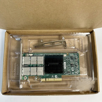 Tarjeta Adaptadora de Red Connect X-3 VPI con Doble Puerto QSFP+ de 40G, Interfaz PCI de 10Gbps, para Servidor Interno de PC, MCX354A-QCBT, Cableada, en Stock