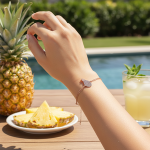Bracelet ananas Design pierre de Cirine Bracelet Design de fruits vente en gros bijoux turcs faits à la main en argent Sterling 925 - Product Image 3