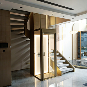 Ascenseurs domestiques hydrauliques sans gaine sur mesure pour petites maisons, 2-4 personnes, 400 kg, optimisant l'espace - Product Image 1