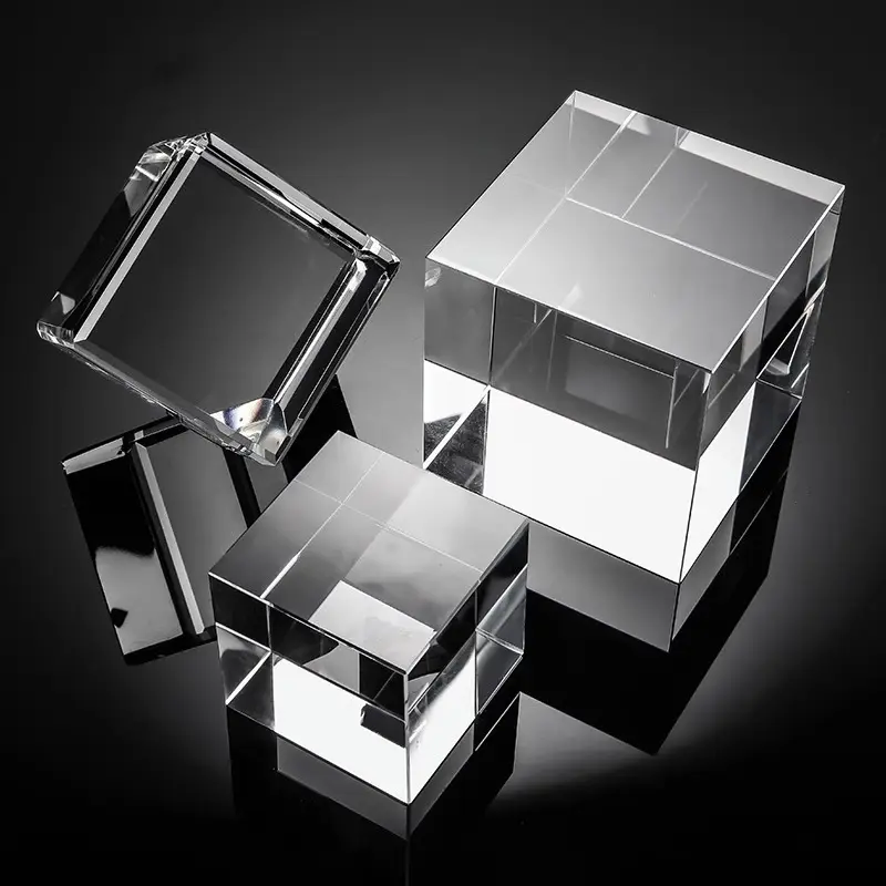 Groothandel 3d Laser Crystal Blank Kubus Blok Glas Presse K9 Crystal Kubus
