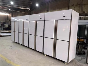 Réfrigérateur de cuisine <span class=keywords><strong>professionnel</strong></span> en acier inoxydable, congélateur vertical à 4 <span class=keywords><strong>portes</strong></span> - Product Image 4