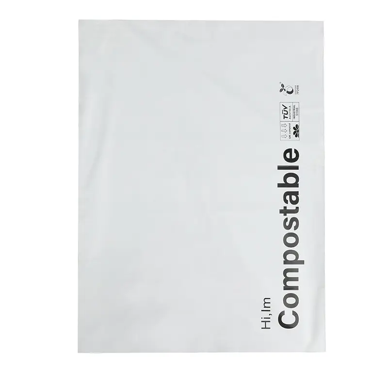 Bolsa personalizada con logotipo de Polymail biodegradable de alta calidad