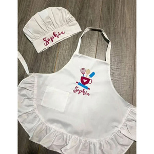 Duolai giáng sinh tạp dề cho mẹ và tôi Nhà Bếp Bộ Quà Tặng nấu ăn <span class=keywords><strong>pinafore</strong></span> Trắng Ruffle Tạp dề dành cho người lớn trẻ em Bông tạp dề - Product Image 6