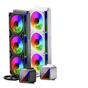 พัดลมระบายความร้อนซีพียูสำหรับเล่นเกมแบบใหม่ RGB ARGB Sync ขนาด 120 มม. เงียบด้วยระบบลูกปืนน้ำมัน ความเร็ว 1200 รอบต่อนาที ทำจากทองแดงและอะลูมิเนียม พร้อมกระจก 3 ชิ้น สำหรับรุ่นใหม่ - Product Image 3