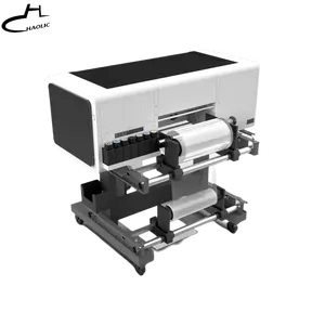 Haolic למעלה uv dtf מדפסת רול למינציה כל ב 1 a3 נייד מכונה מקרה מדבקות מדפסת 3 TX800 ראשי רול לגלגל