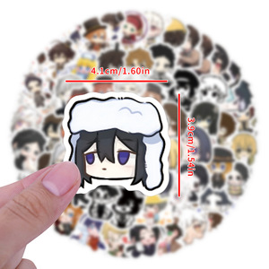 ZY3615C 105 pièces Autocollants décoratifs imperméables en PVC de dessin animé <span class=keywords><strong>Bungo</strong></span> Stray Dogs pour tasse, guitare, ordinateur portable, bagages - Product Image 2