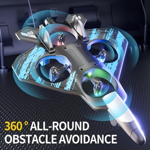 2,4G Espuma <span class=keywords><strong>RC</strong></span> Avión de combate Juguete Control remoto Stunt 360 Flip Altitude Hold Quadcopter Avión volador de cuatro ejes con luces - Product Image 4