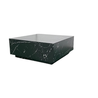Autocollant 3D Minimaliste Effet Marbre pour Table Basse, Style Contemporain, Matériau MDF, Meuble de Salon pour Usage Domestique