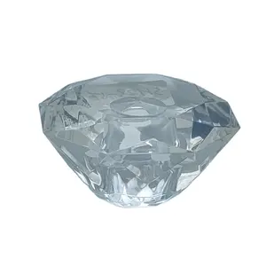 High Quality Luxury Abs Pp Transparent Crystal Diamond Shape Perfumes Bottels Cap