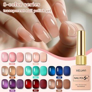 Nuevo Set de Esmalte de <span class=keywords><strong>Uñas</strong></span> en Gel UV de Moda 2025 de Larga Duración Adhesivo de Fototerapia Blanco Hielo Nude Piel y Púrpura Translúcido para Belleza - Product Image 2