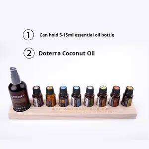 <span class=keywords><strong>DoTERRA</strong></span> Présentoir de bureau à deux niveaux en bois massif pour huiles essentielles et vaisselle Table de rangement et de <span class=keywords><strong>placement</strong></span> en bois - Product Image 2