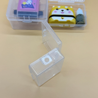 Boîte de rangement de timbres en plastique transparent