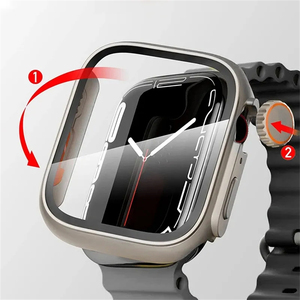 Funda Protectora Ultra Resistente para Apple <span class=keywords><strong>Watch</strong></span> 8 SE 7 3 38/42/40/44mm, Carcasa con Película de Vidrio Templado para IWatch 8 41mm 45mm - Product Image 2