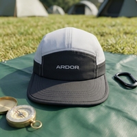 Gorra de Malla de 7 Paneles con Logotipo Personalizado al por Mayor, Impermeable, Ligera, de Secado Rápido, Estilo Gorpcore, para Senderismo, Gorras, Accesorios para la Cabeza