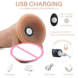 S-HANDE 原厂橡胶阴茎振动器避孕药女性用巨大逼真成人情趣玩具型号 S206-2 中国广东 - Product Image 6