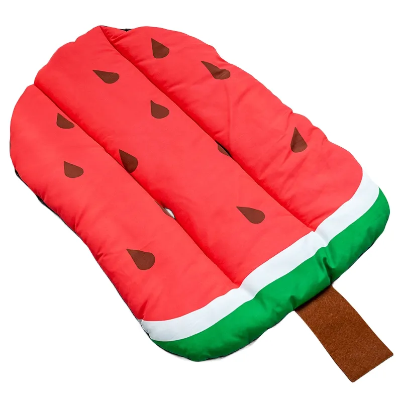 Watermelon Ice Cream Shape Mat Dog Cooling Bed Gel Cooling Mat Varied Sizes Indoor Outdoor Bed