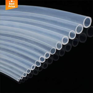 Manguera de goma de silicona de grado alimenticio personalizada Tubo de silicona flexible de diámetro exterior de 4-16mm con servicio de procesamiento de corte - Product Image 1