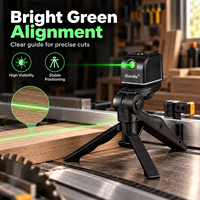 Niveau laser vert ZhonNa mini USB magnétique, outil de positionnement pour le travail du bois, alignement des roues de pneus, composant professionnel pour équipement laser