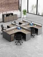 Modern Convertible Extendable Modular Multi-Office Partition Open Workstation Arc Glass Birch Wood Aluminum Custom Size Desks