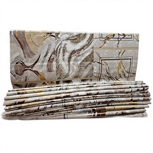 Alfombra Turca de Poliéster Afelpada Adiva, Tejida en Jacquard, de Pelo Alto, Acolchada, Reversible, Lavable, Antideslizante, Antibacteriana, Resistente a las Manchas, de Yute - Product Image 1