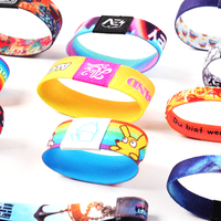 Nfc bracelets bracelet élastique fort extensible logo personnalisé bible mots positifs rfid élastique puce bracelet